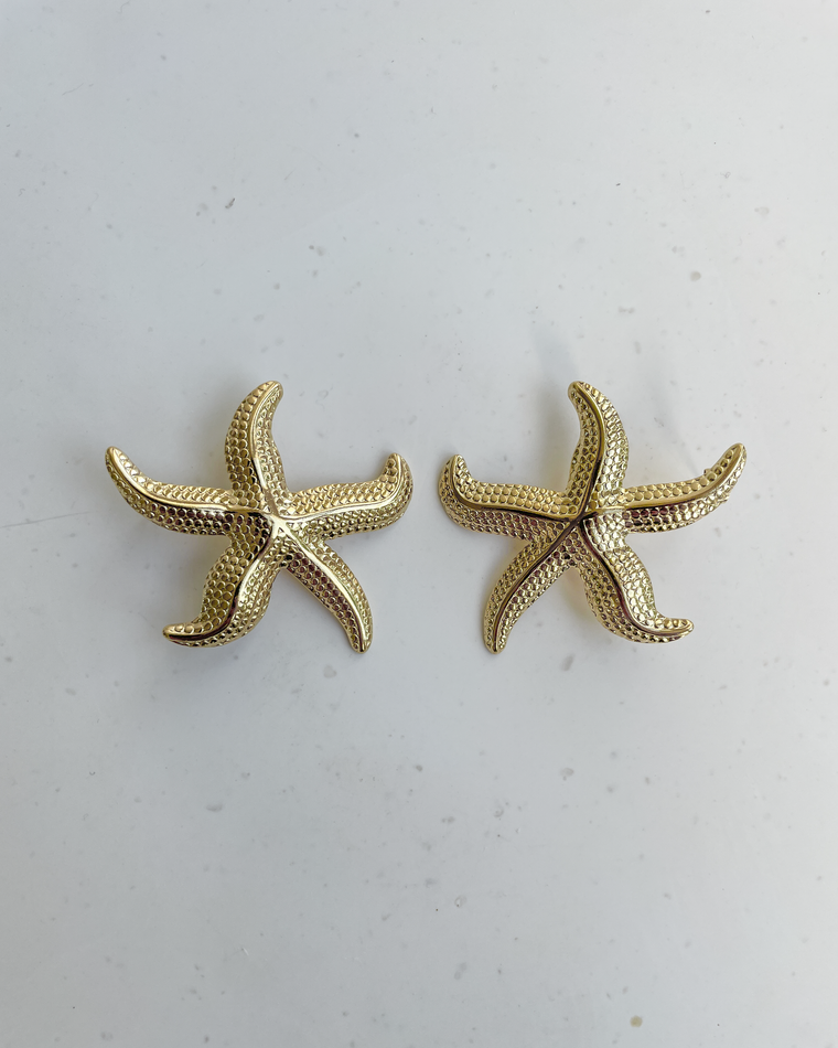 Starfish Earrings in Gold