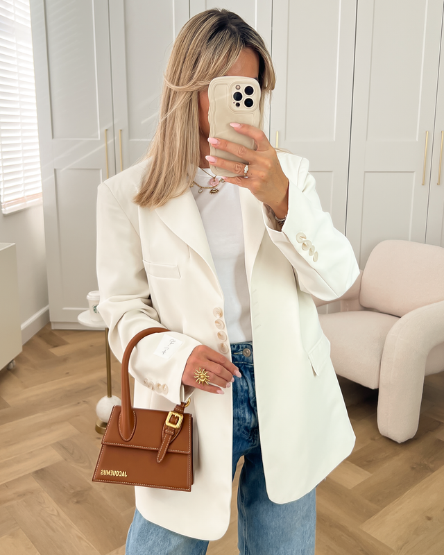 Gigi + Loulou - Oversized Blazer in Off White