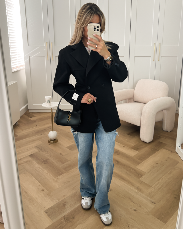 Gigi + Loulou - Cinched Blazer in Black