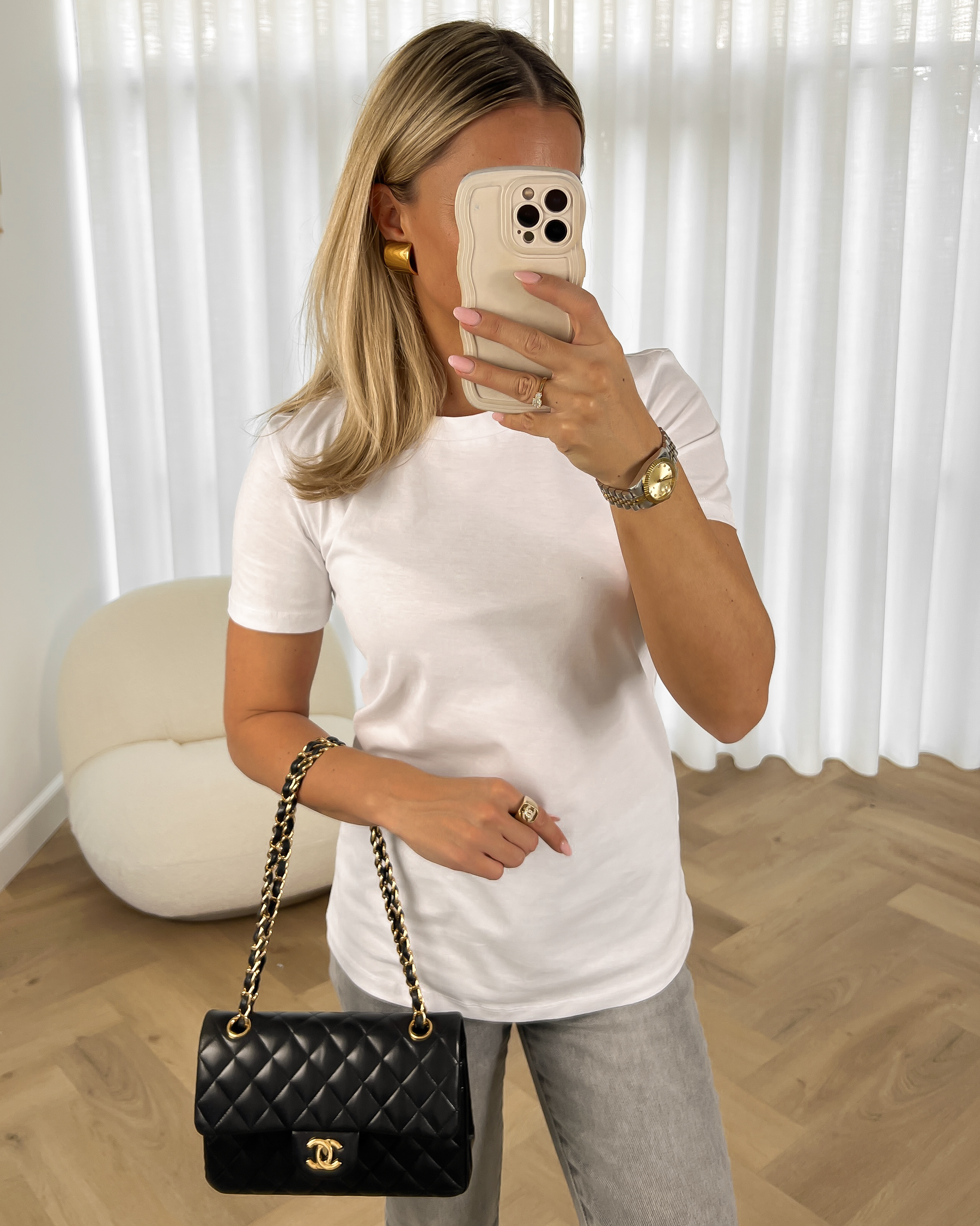 JANE - Basic T-Shirt in White