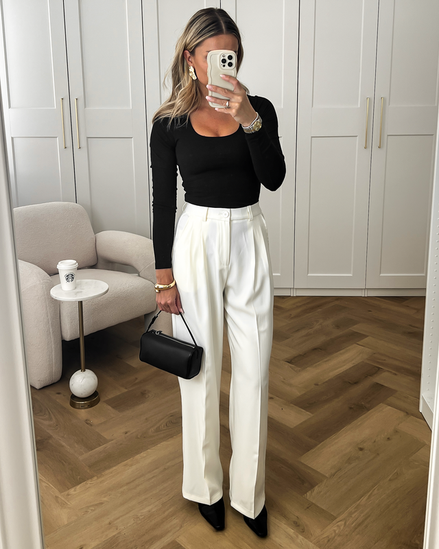 OLIVE - Pantalon in Off White